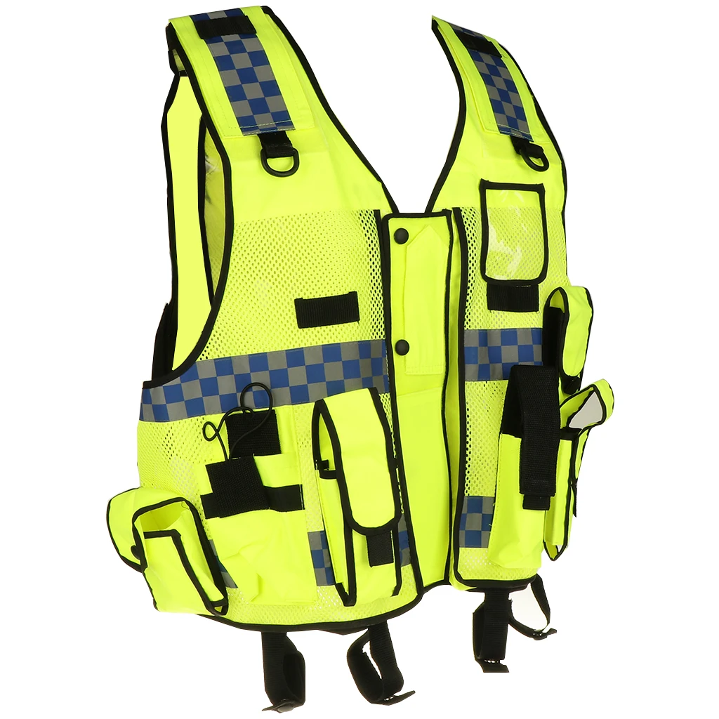 Reflective Warning Vest Working Clothes High Visibility Day Night Protective