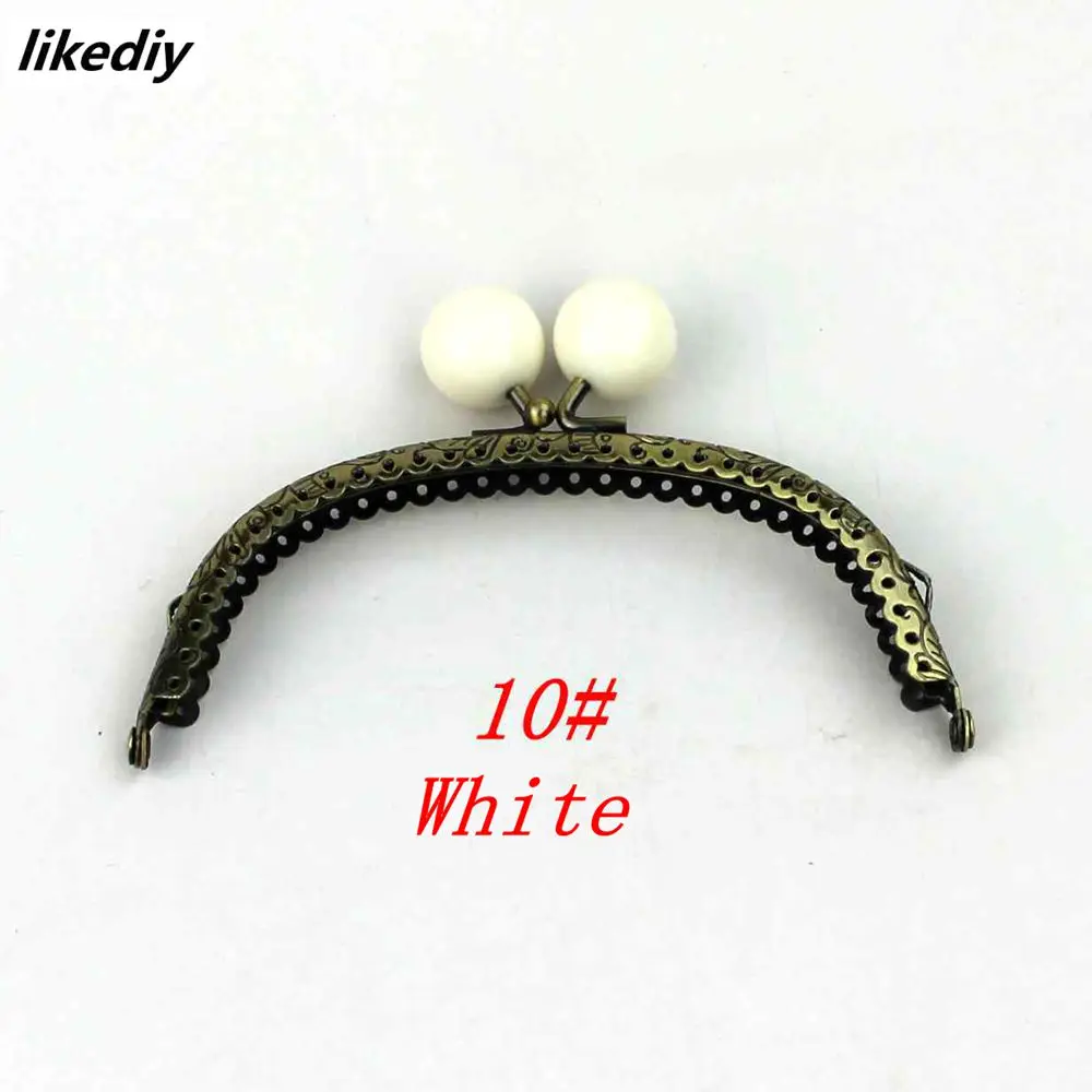1 Piece 12.5 CM Antique Bronze Arc-shaped Candy Head Metal Purse Frame Kiss Clasp DIY Bag Accessories