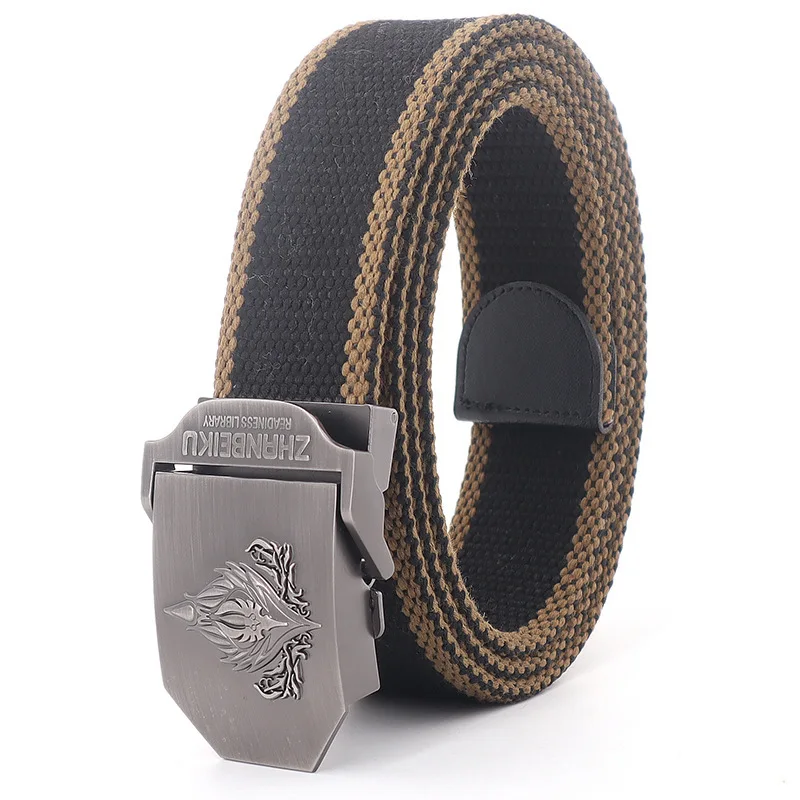 

Large 170cm Various Styles Thickened Tactical Training Metal Buckle Outdoor Adventure Canvas Men's Extended Belt