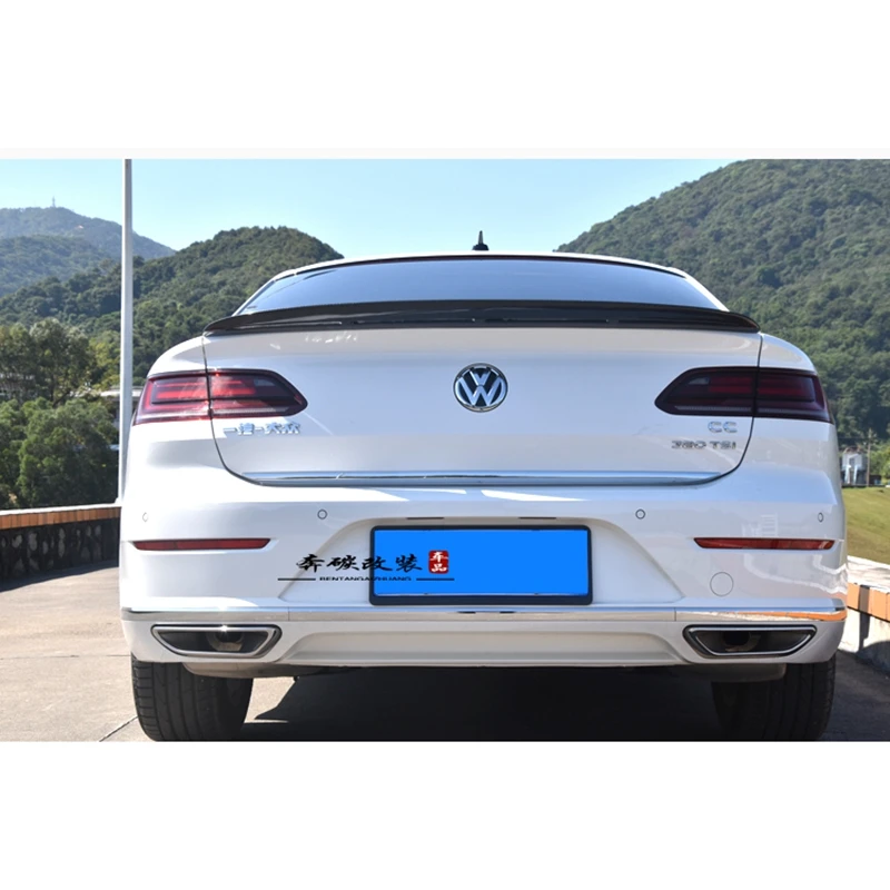 

2019 New Passat CC spoiler O-type carbon fiber rear roof spoiler lip wing for Volkswagen Passat CC spoiler accessories