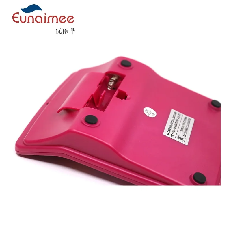 Calculadora de mesa de 12 dígitos grandes botões ferramenta contabilidade de negócios financeiros rosa cor vermelha para escritório escola presente