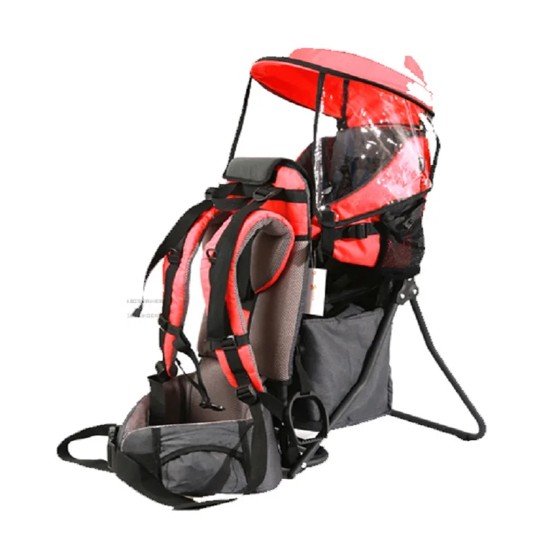 Foldable Baby Travel Carrier Waterproof Baby Toddlr Hiking Backpack Outdoor Mountaineering Shade Carrier-Original Frame Chair