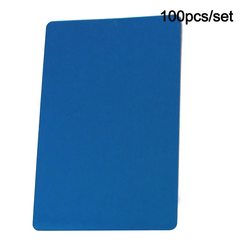 Wholesale 100Pcs 0.2mm Ultra-thin Aluminum Business Card Dog ID Tag Name plate Laser Marking Engraving Business Card Blank Tags