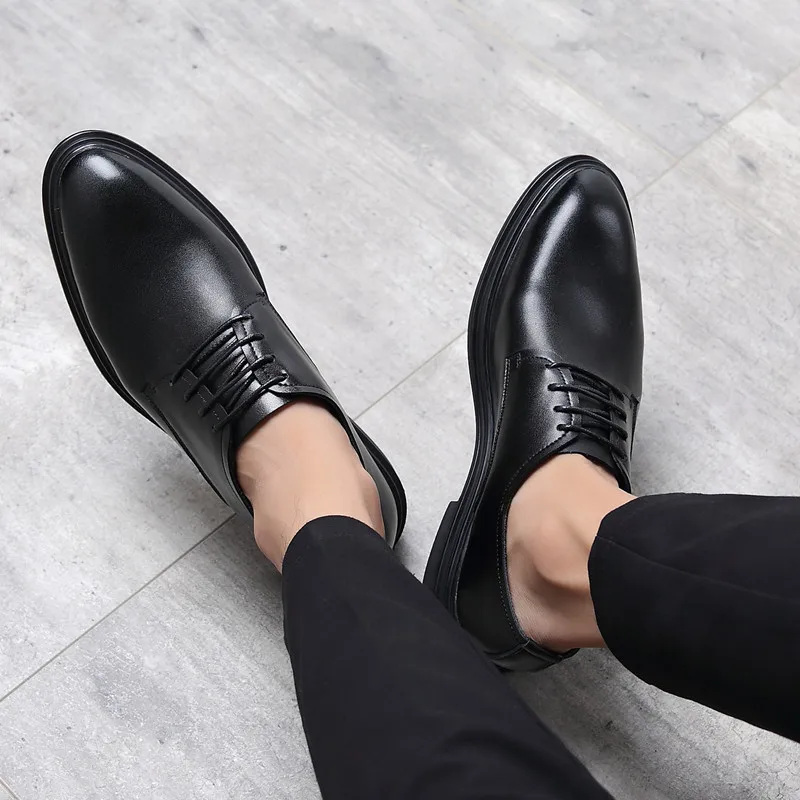 Brand Men Simple Lightweight Men Classic Derby Shoes Male Business Dress Formal Shoes  formal shoes men