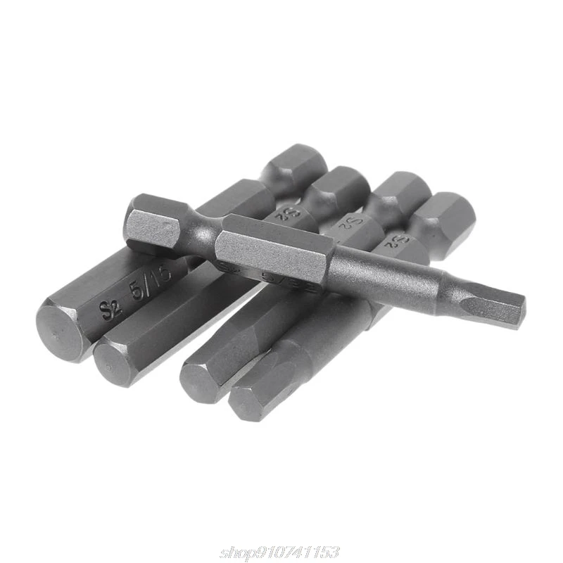10 Chiếc Từ Lục Giác Vít Thép Không Gỉ 1/4 Inch Chuôi Lục Giác Vặn Vít Bộ 50Mm N03 20 Dropshipping