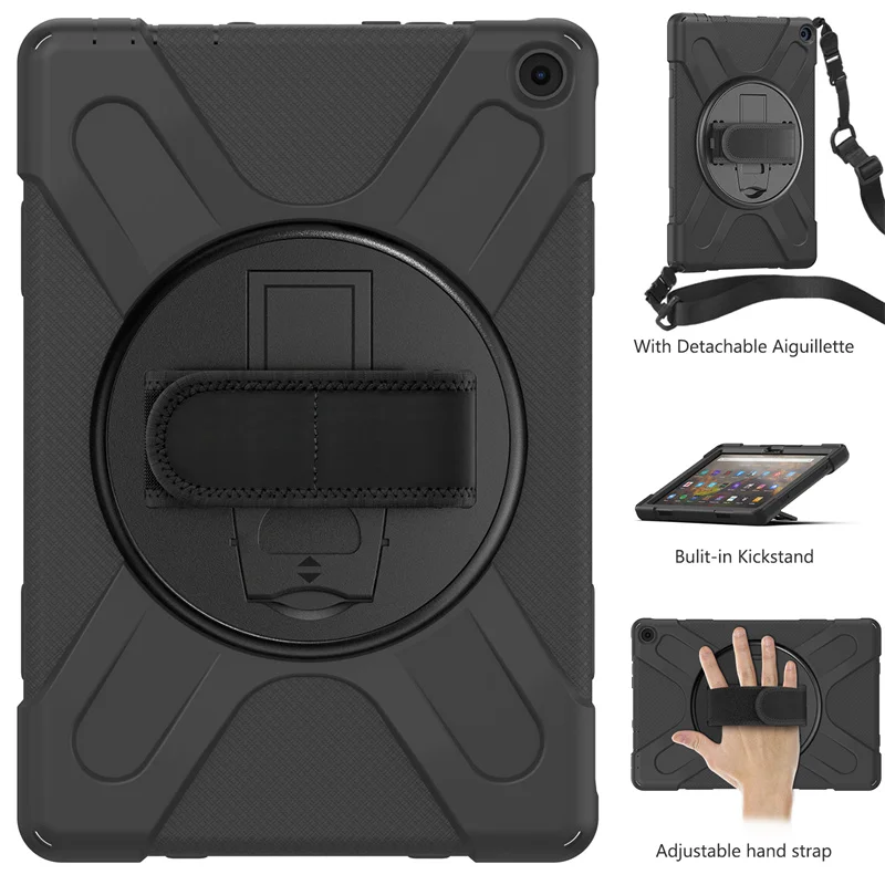 Case For Amazon Kindle Fire HD 10 HD10 Plus 2021 10.1 inch Tablet kids Heavy Duty Rugged Shockproof Silicon Case Cover