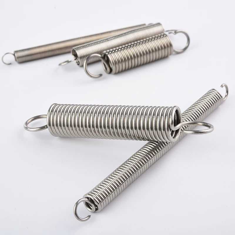 Tension Spring Extension Spring length 30-200 mm, Wire diameter 1.5 2.0mm Open Hook Extension Spring, 304SUS Hook Spring