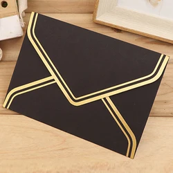 10pcs Retro Vintage Blank Craft Paper Gold Stamping Envelopes For Letter Greeting Cards Wedding Party Invitations 125x175mm