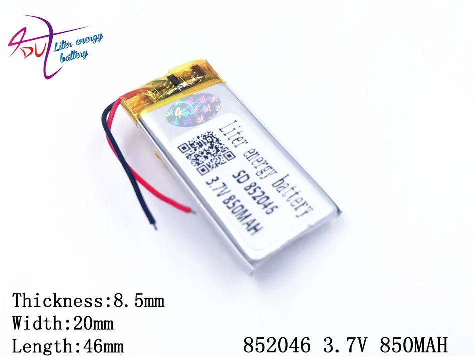 3,7V 1800mAh 853060   Bateria de íon de lítio/li-ion de polímero para tablet pc, power bank, pipo, cubo, telefone celular