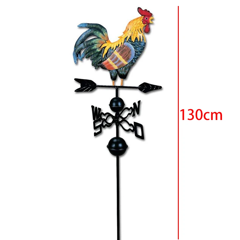 Metal Weather Vane with Rooster Ornament Wind Vane Weather Vain for Roof Weather Vanes for Roofs Rooster Weathervane