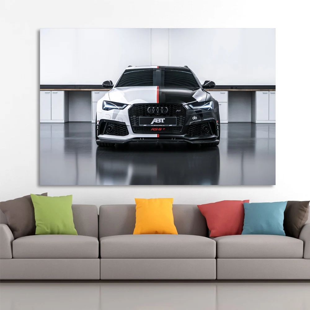 Supercar Jon Olsson Audis RS6 Avant Sports Car Posters and Prints Canvas Wall Art DIY Frame Painting For Living Room Decor