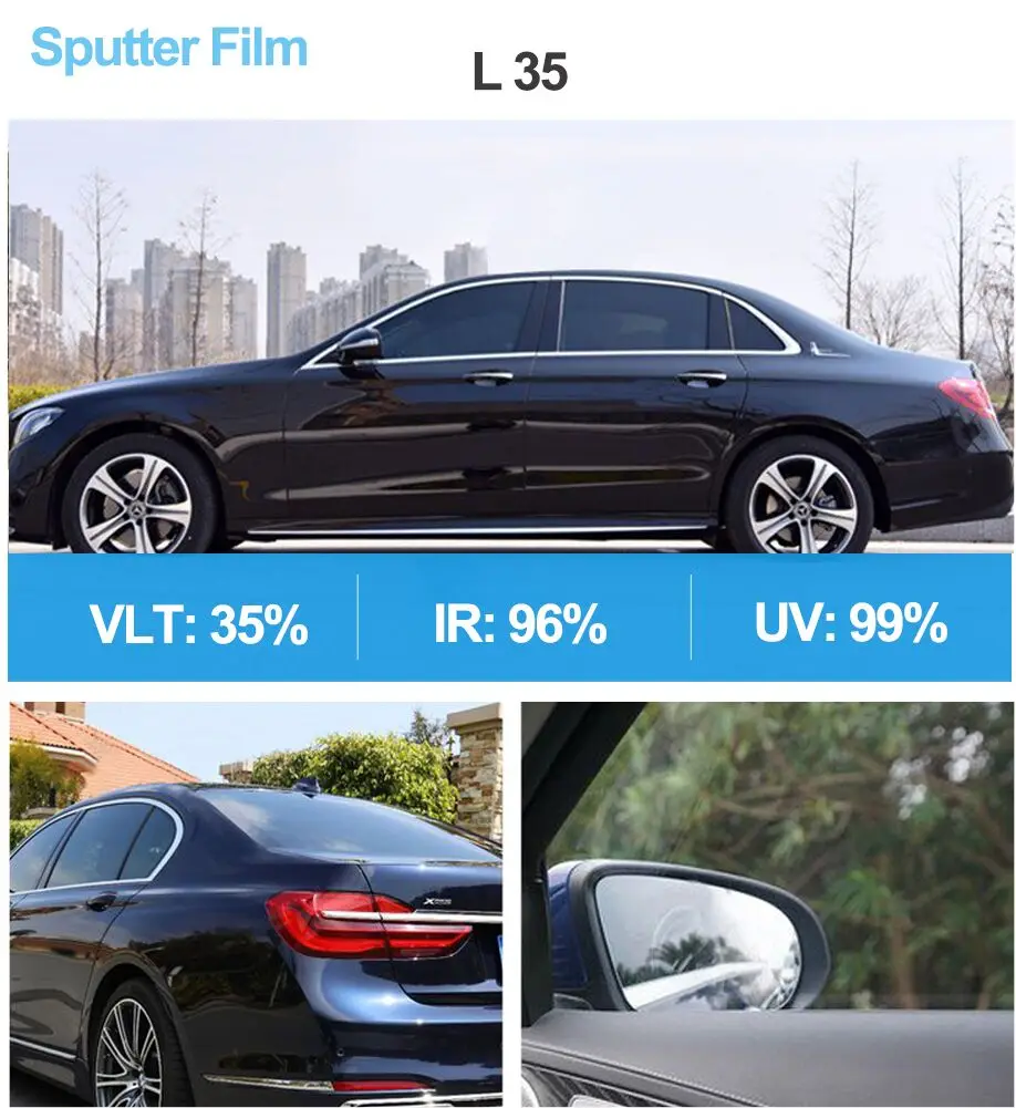 

Sunice 35%VLT Double Magnetron Sputter Solar Tint Car Home Glass Window Tinting Film Roll Shade Car UV Protector foils Sticker