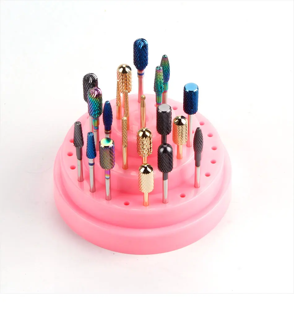 Nagelbohrer-Halter Mit Strass – Für 25 Bits, Aluminium, Kompakt & Stylisch