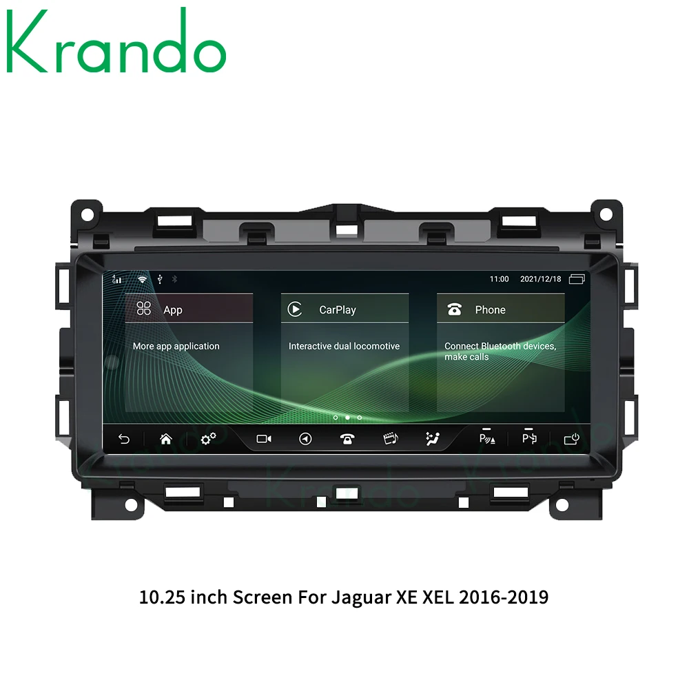 Radio samochodowe Krando 10,25 cala dla Jaguar XE XF XEL F-Pace 2016-2019 Android Autoradio Bezprzewodowy odtwarzacz multimedialny Carplay Harman