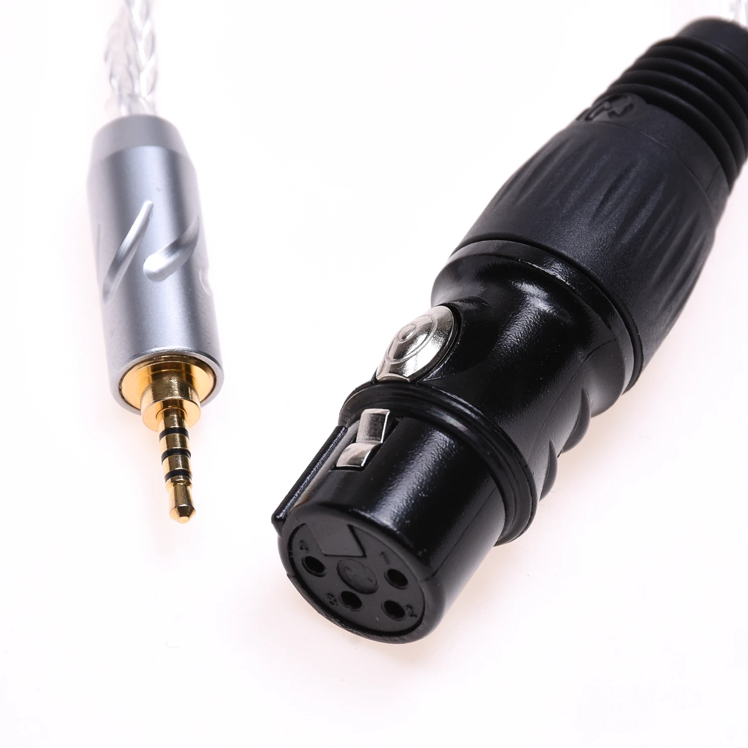 Adaptor Audio seimbang 16 Core 2.5mm pria ke 4-Pin XLR Female berlapis perak TRRS 2.5mm kabel XLR