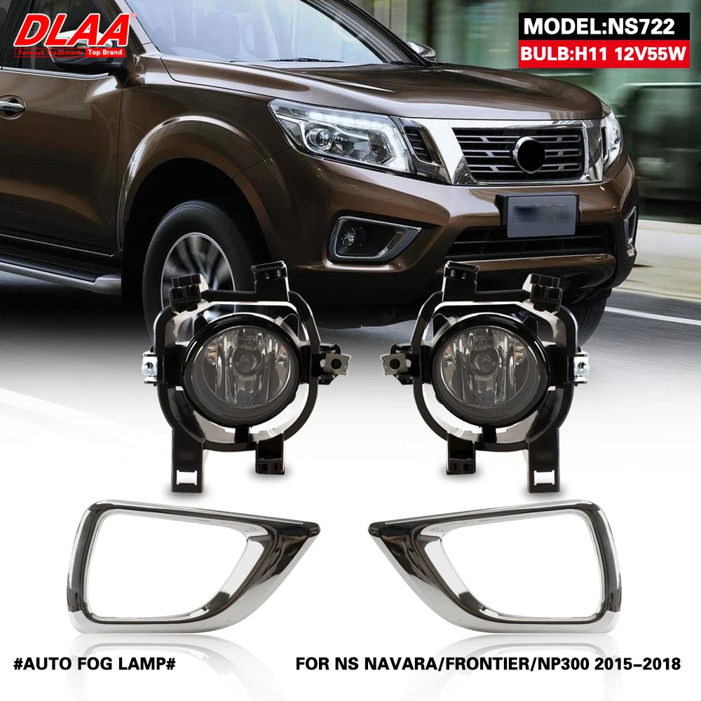 DLAA Front Fog Lights for NAVARA FRONTIER NP300 2015-2018 Car Styling Spot Light Fog Lamps with Switch 1 Pair