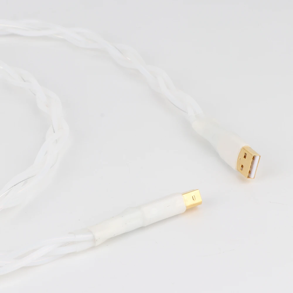 Pure Silver Decoder Hifi Fever USB (A - B)Line DAC Кабель для передачи данных 1M Аудио USB-кабель Hi-Fi Высококачественный кабель типа A до типа B