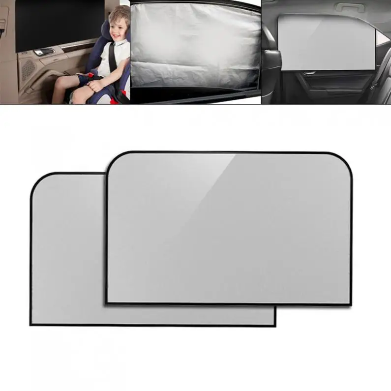 2pcs / pair Universal Car Side Window Heat Insulation Prevented Bask Shade Screens with Magnet