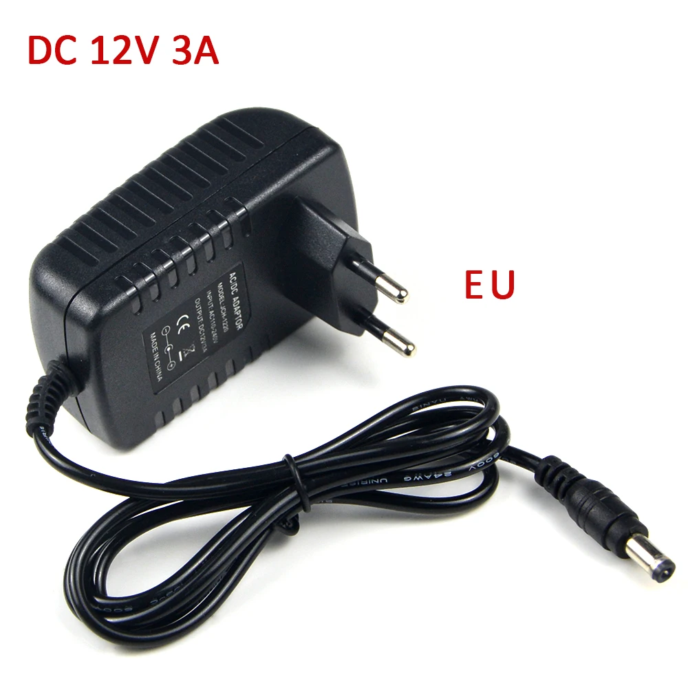 1pcs LED Light Bar Driver Power Plug Adapter AU EU UK US 12V 3A 5A Light Bar Accessories