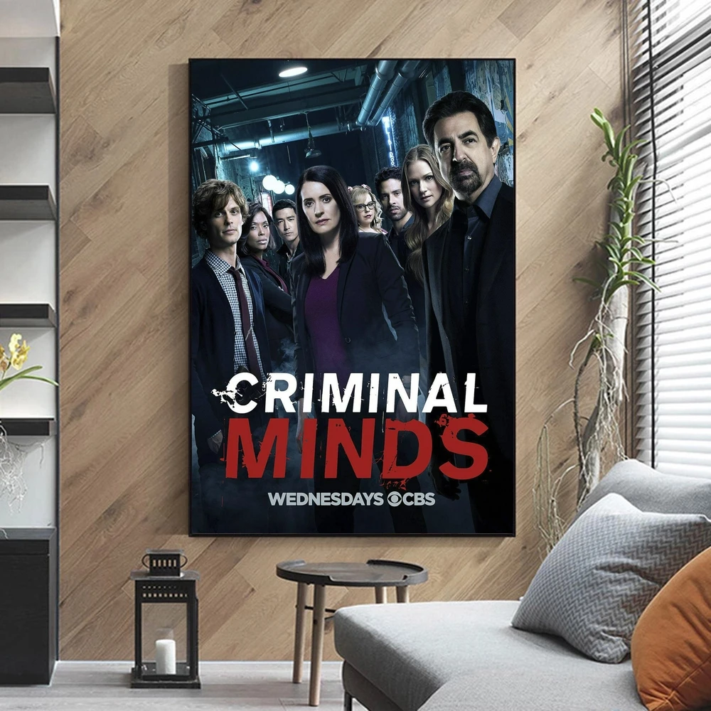 Criminal Minds Movie Poster Cover Retro Home Mural Decoration Canvas Picture Printing Gift (No Frame)