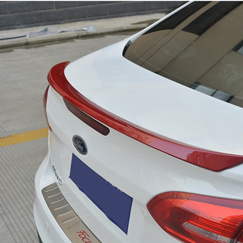 for ford focus spoiler2015-2017 High Quality ABS Material Car Rear Wing Primer Color Rear Spoiler for ford focus 2017+