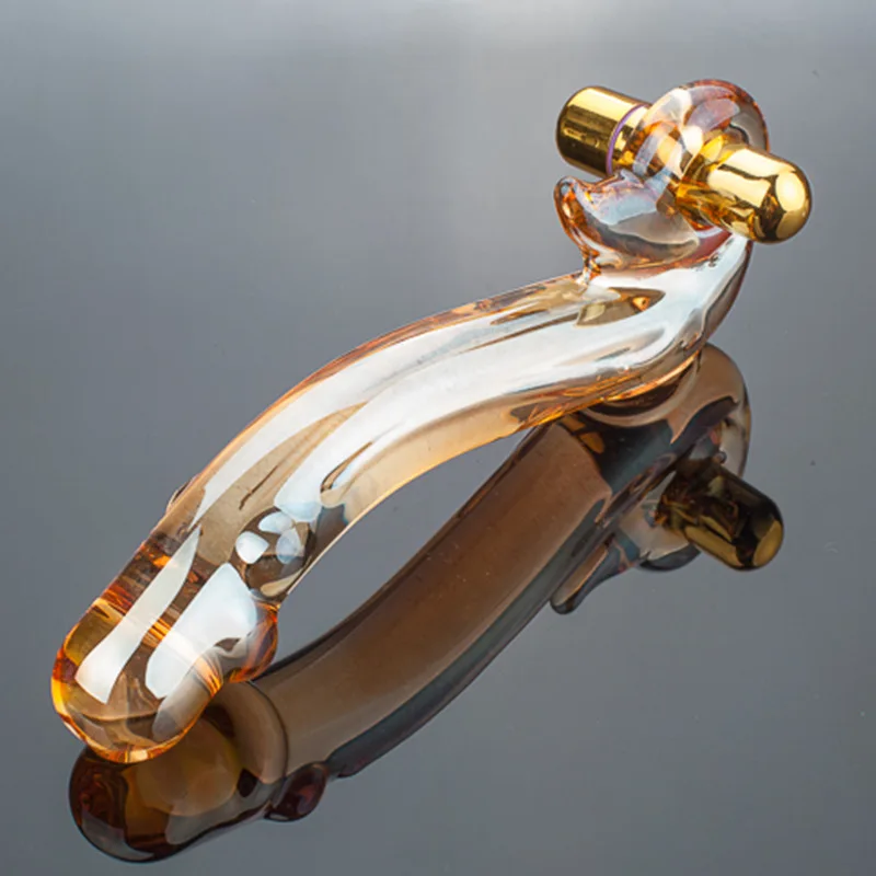 Phallus Vaginal Stimulation Pyrex Glass Dildo Butt Plug With Vibrator Anal Plug Crystal Glass Dildo For Women Gay Sex Toy