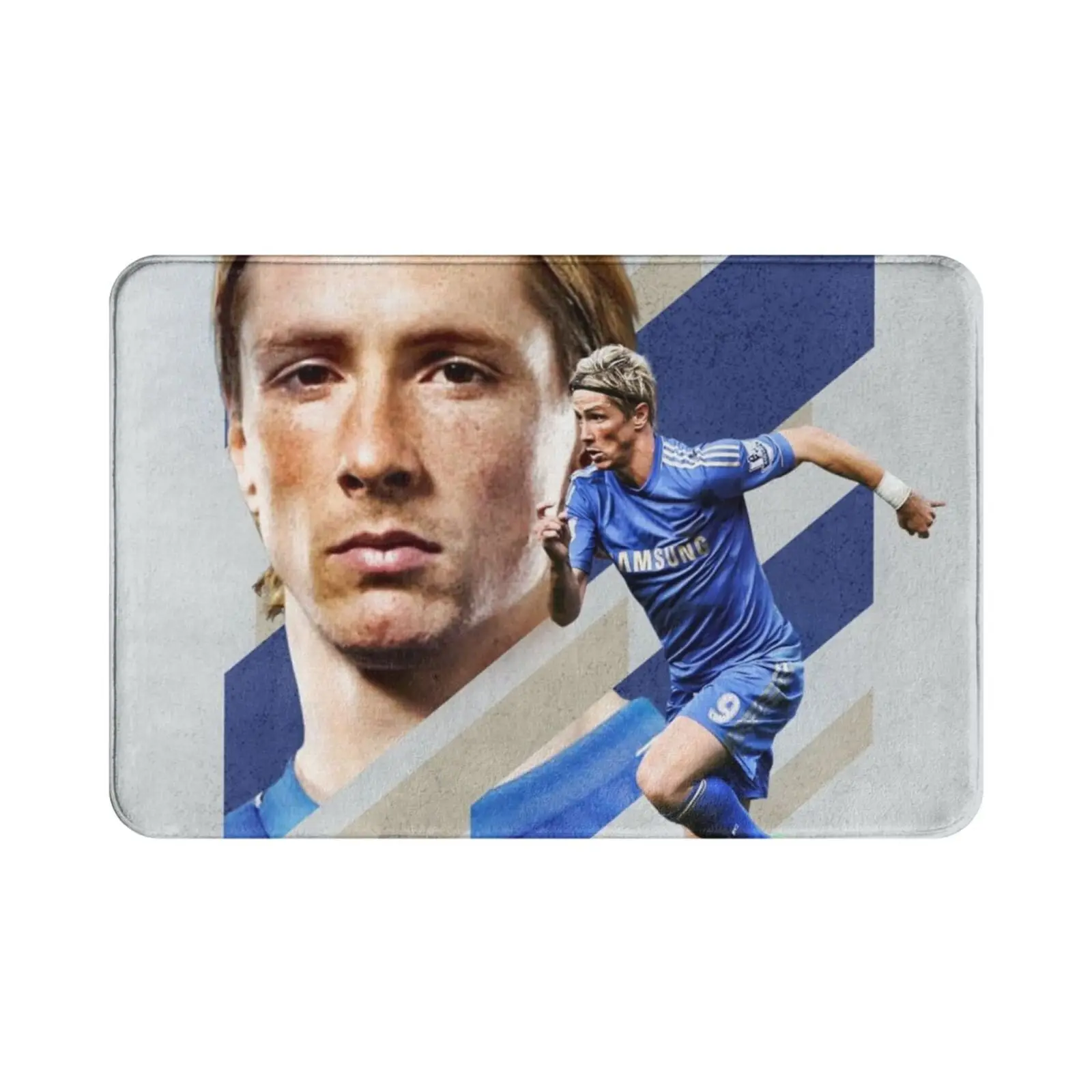 El Nino / Blues Vincente Carpet Mat Rug Cushion Soft Fernando Torres Londra London Spain Star Football