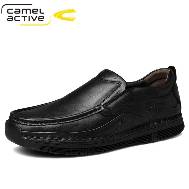 Camel Active Men\'s Shoes Comfortable Business Casual Shoes Genuine Leather Office Set Foot Soft Fine-skinned Cowhide Shoes Men