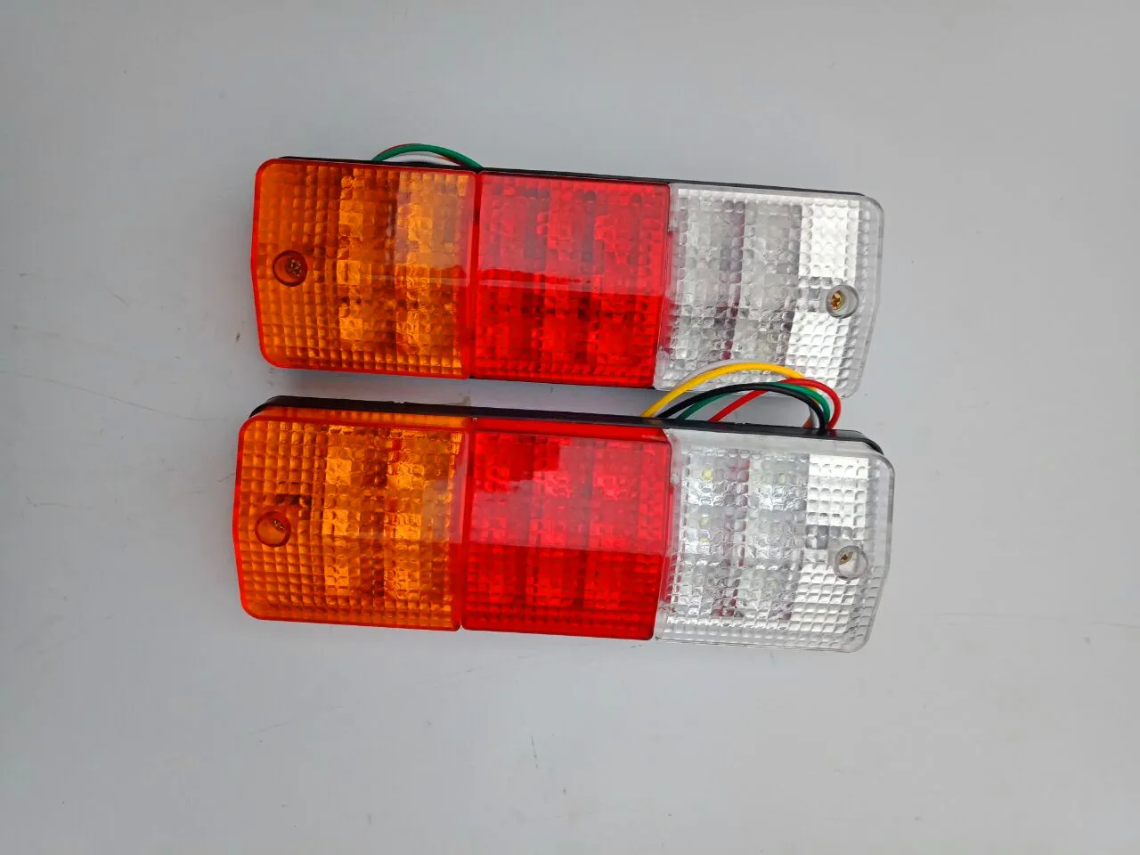 2PCS 12V48V60V Car LED Tail Light Kits 12V 24V Rear Turn Signal Lamp For RV Camper Trailer Truck Stop Light Boat Lighting