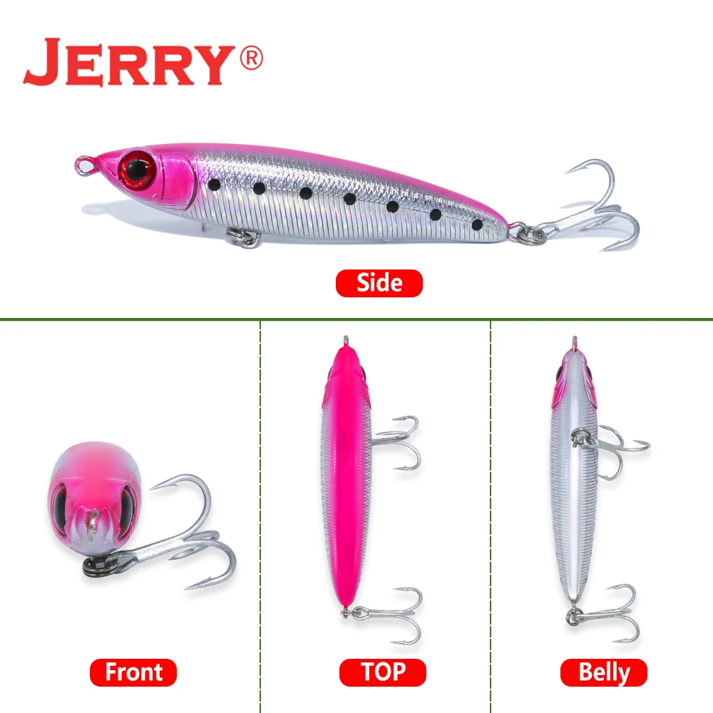 Jerry Cavalier Deep Sea Sinking Stick Pencil Lures 11cm Salmon Tuna Trolling Fishing Hard baits