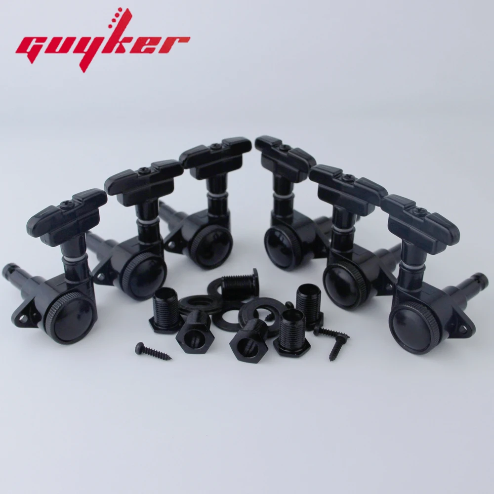 GUYKER 3R3L Guitar Tuning Pegs Lock String Tuner Machine Heads Art Deco Rotomatic Imperial Style