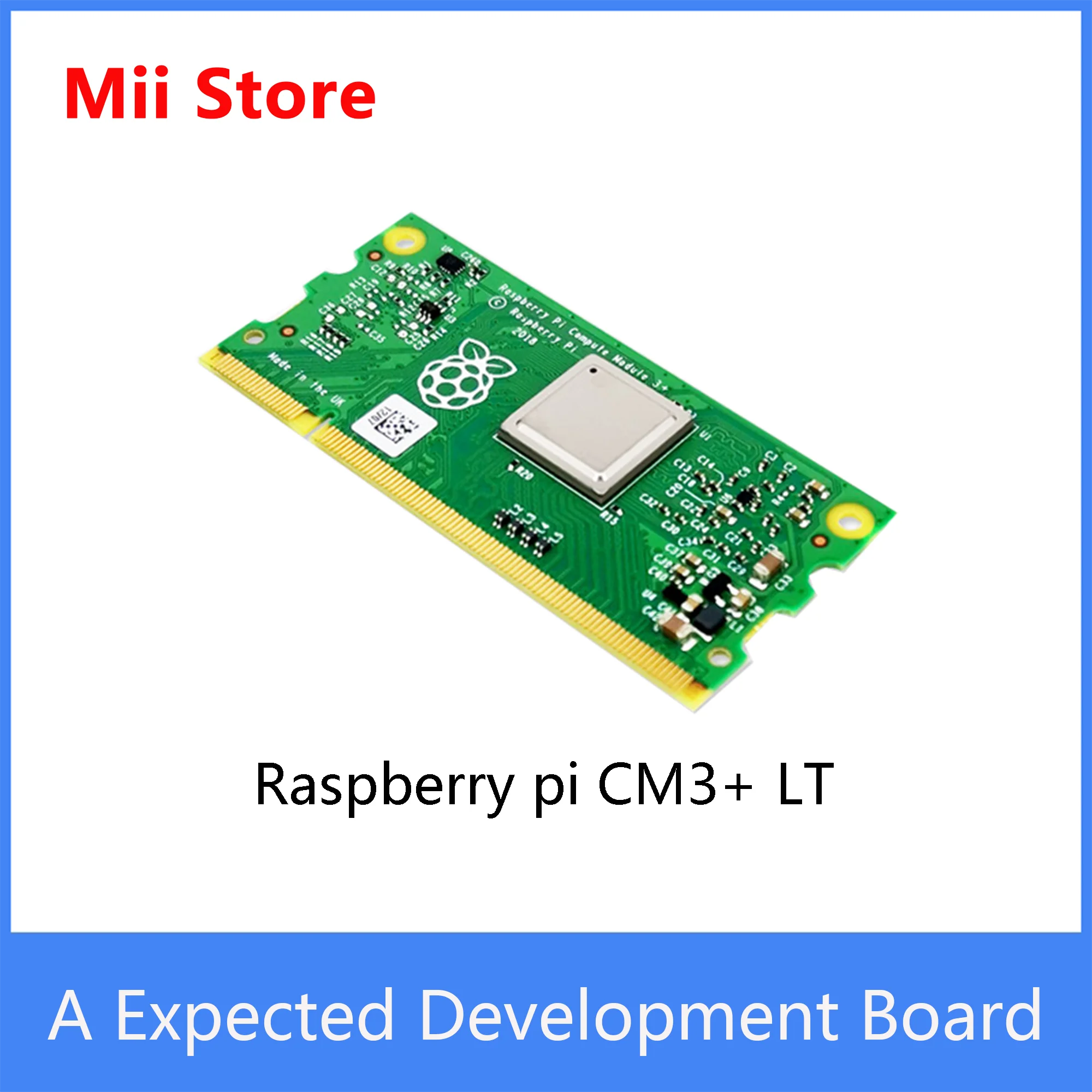 

Raspberry Pi Compute Module 3+Lite 1GB RAM 64-bit 1.2GHz BCM raspberry pi 3 SODIMM connector supports window10