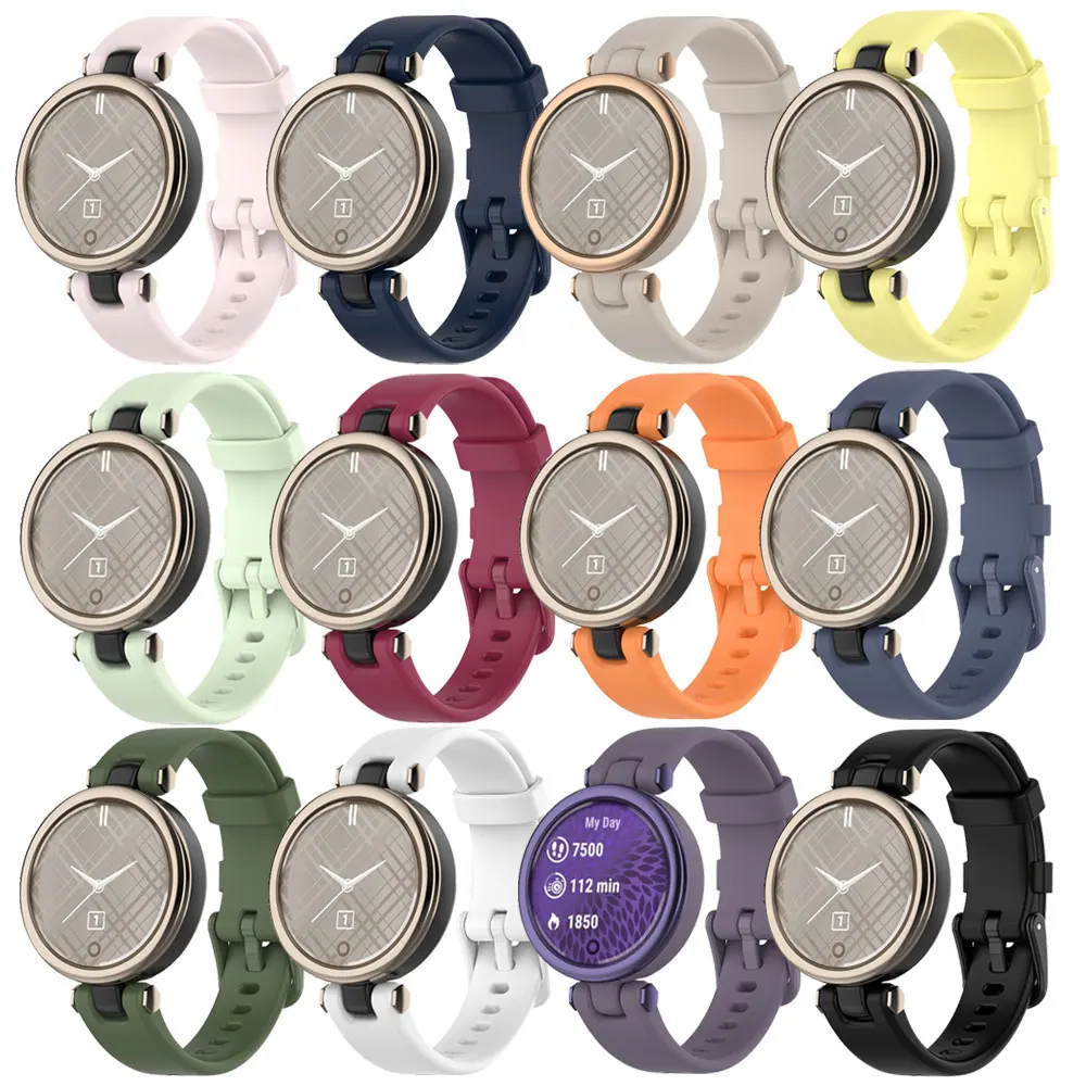 Cinturino in Silicone per Garmin Lily Smart Watch cinturino di ricambio impermeabile colorato per accessori Garmin Lily