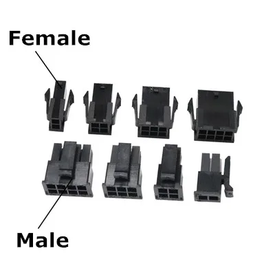 5set Molex 3.0 mm pitch Double row connector Male Housing Terminal 2P-24PIN  for PC/computer graphics card PCI-E Power