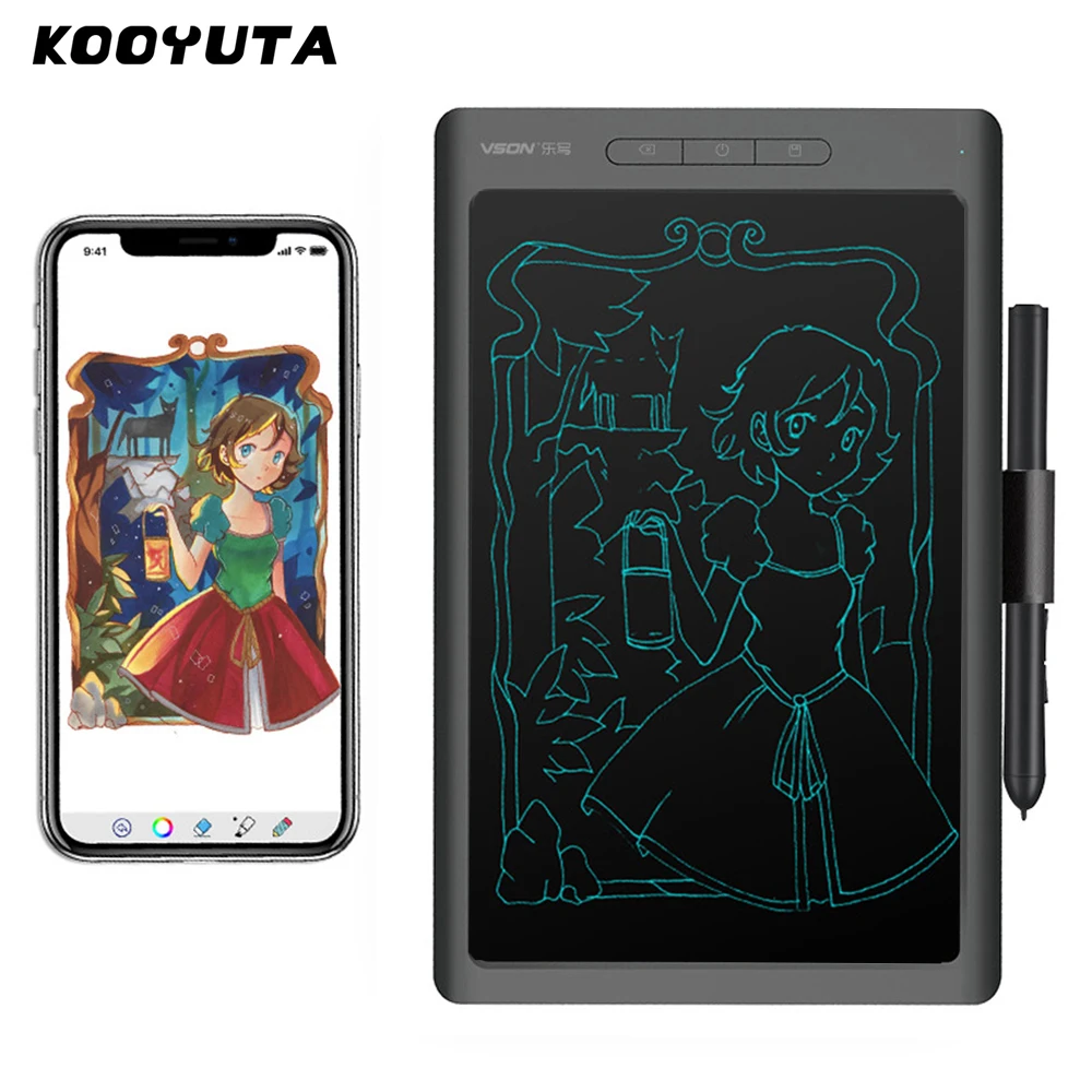 10.4*6.5 inch Graphic Drawing Digital Tablet With 8192 Level Battery-Free Stylus Pen Graphics Writing Board For Drawing Game OSU