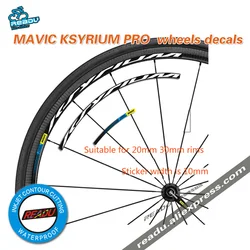 Mavic ksyrium pro-自転車ホイールステッカー,自転車リムステッカー,幅10mm,2輪用20-30リムに適しています