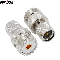 1pcs Connector mini UHF PL259 Male to UHF SO239 Female RF Coax Adapter