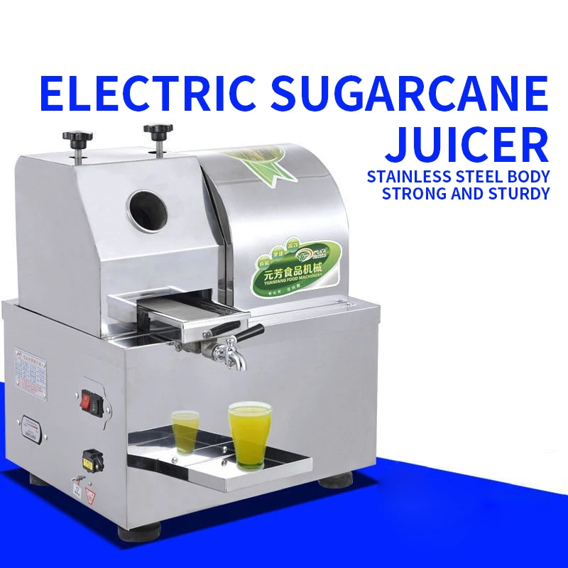 

YF-T80 Commercial sugarcane juicer automatic desktop electric stainless steel stall sugarcane juicer 0.35kw