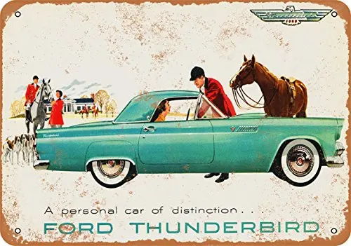 

Metal Sign - 1955 Ford Thunderbird - Vintage Look 4Wall Decor for Cafe beer Bar Decoration Crafts