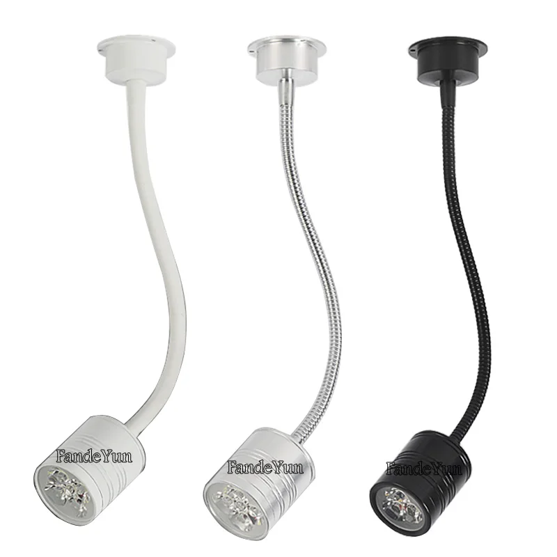 Węże LED-lampa ścienna elastyczny domowy hotel lampka nocna do czytania nowoczesna moda oświetlenie do czytania aluminiowa żarówka LED 5W 3W