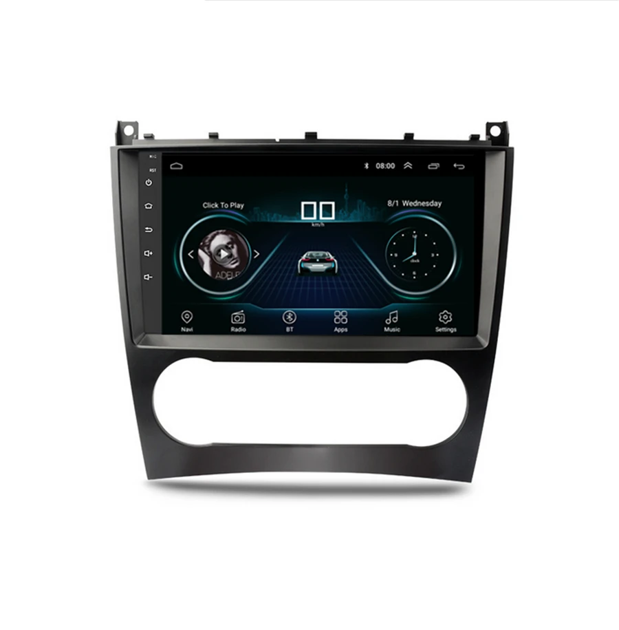 Car Stereo Radio 9'' Android 10.1 Head Unit 32GB For Mercedes-Benz C CLK CLC G Class