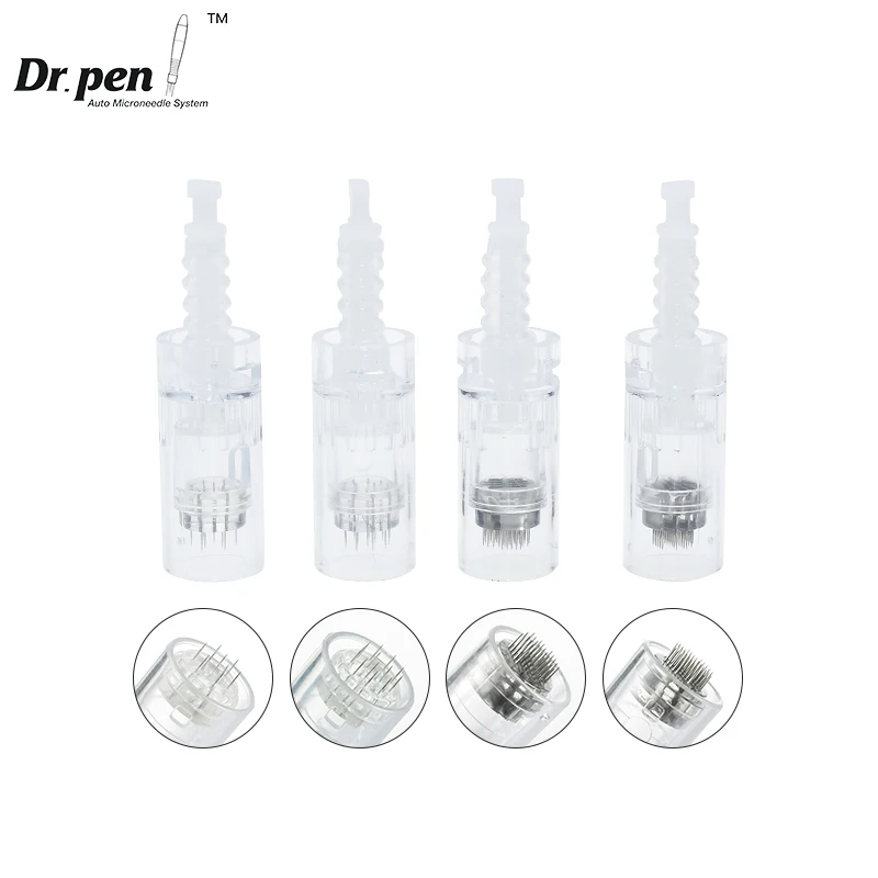 50 Pieces Derma Pen Needles Tip For Dr. pen E30 N2 M7 M5 Buckle Needle Cartridge Disposable Sterilized High Hygiene Package