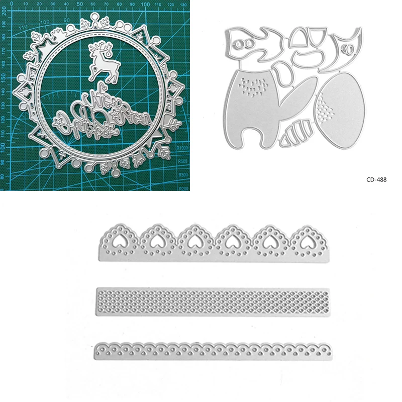 

DABOXIBO Christmas Wreath Metal Cutting Dies Mold For DIY Scrapbooking Cards Making Decorate Crafts 2020 NEW Arrival