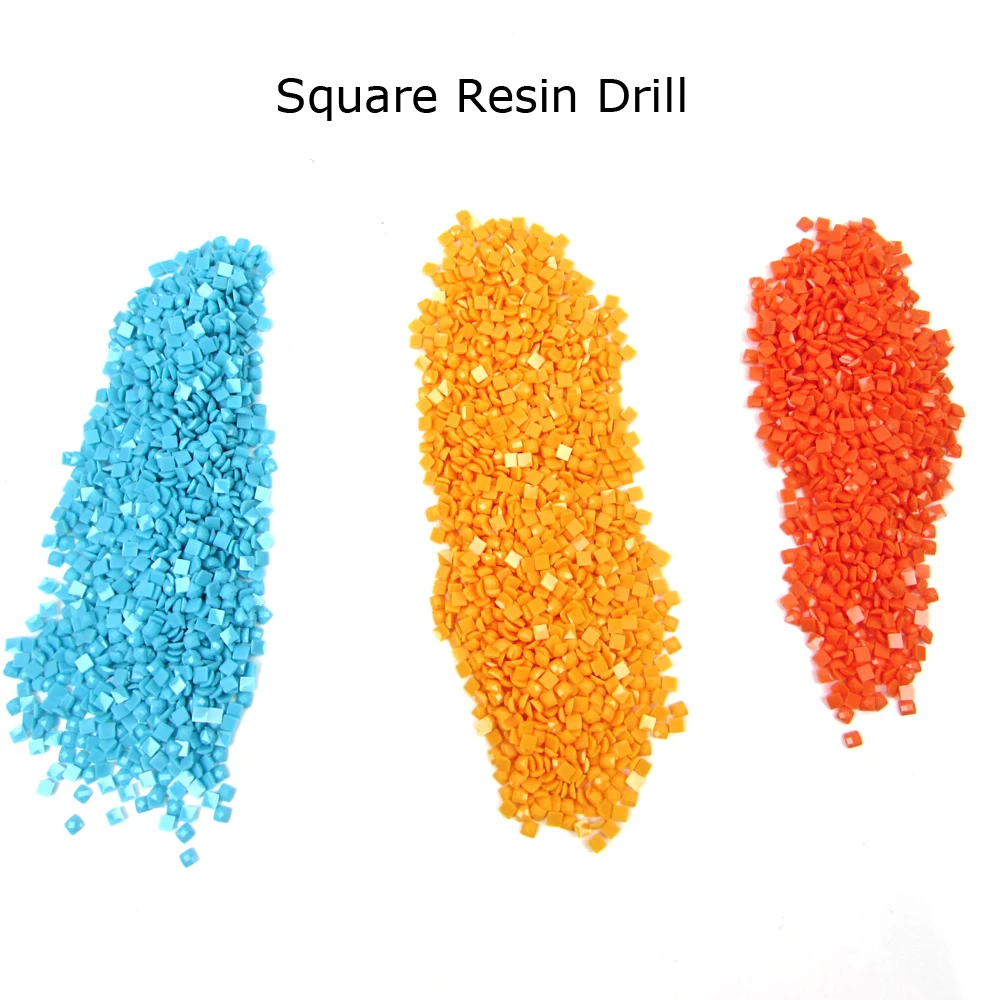 

Diamond Embroidery accessory Wholesale Square Resin Diamonds Beads Drill 445 Colors for choose