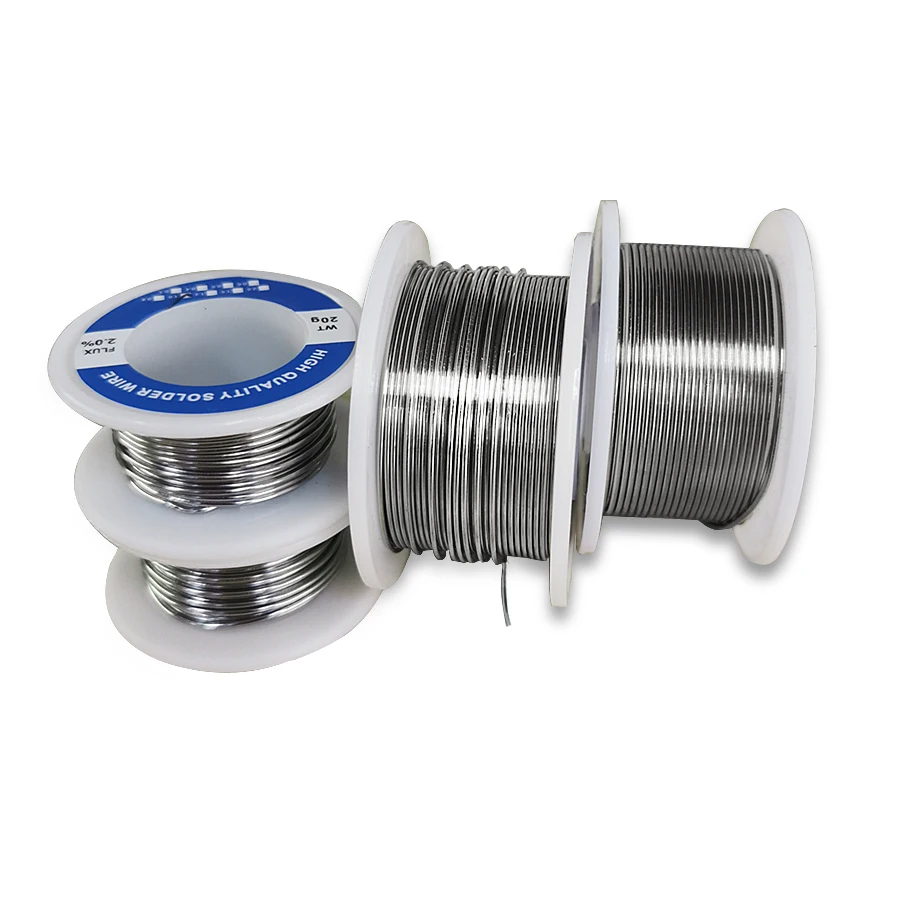 0.8 1.0mm 100g Soldering Tin Wire Tin Melt Rosin Core Solder Soldering Wire Roll No-clean FLUX 2.0% Rosin core Soldering iron