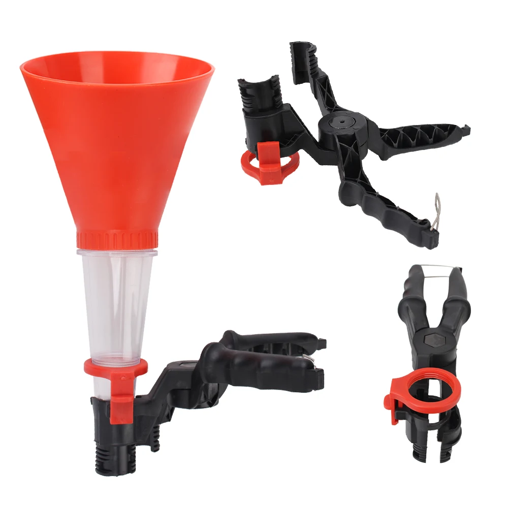 Adjustable Gasoline Special Funnel Fuel Add Funnel Tools Universal Car Engine Oil Funnel Non-leakage Design