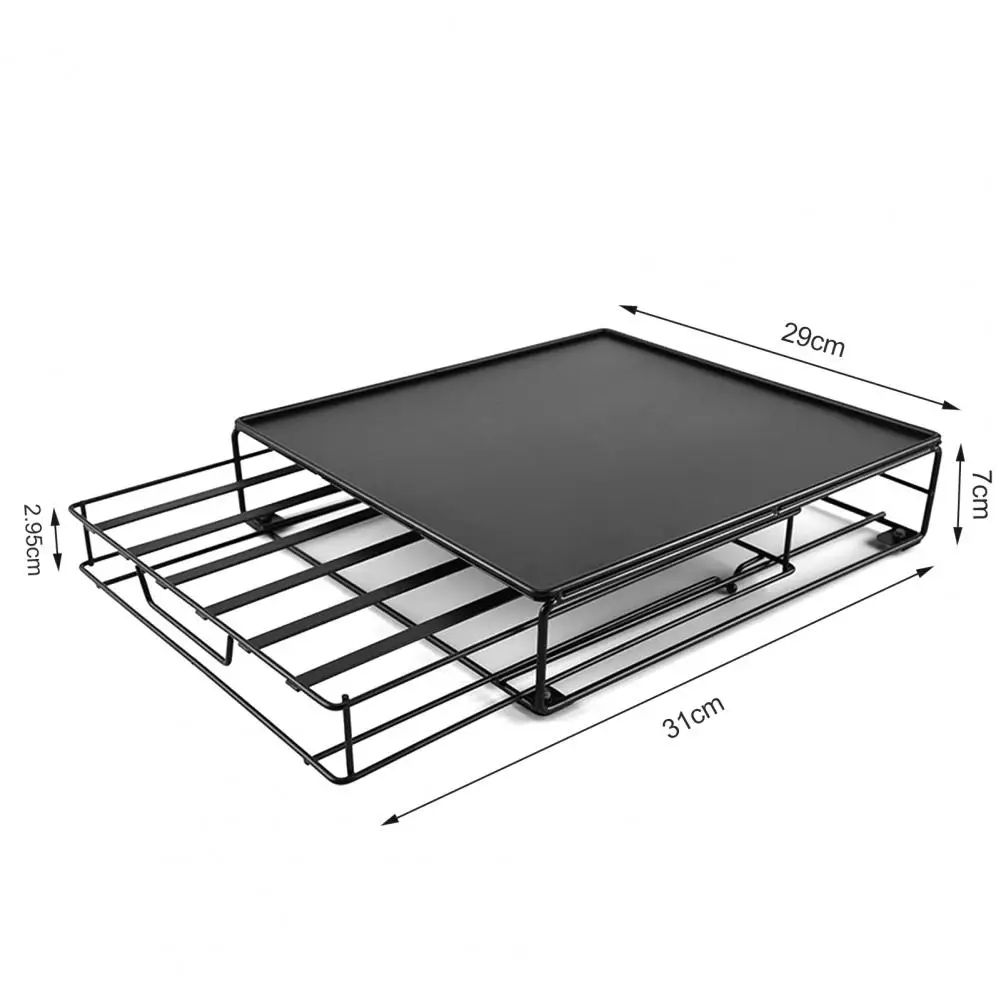 Coffee Capsule Organizer Storage Stand Practical Coffee Drawers Capsules Holder For Dolce Gusto Coffee Capsule Shelves Iron Rack