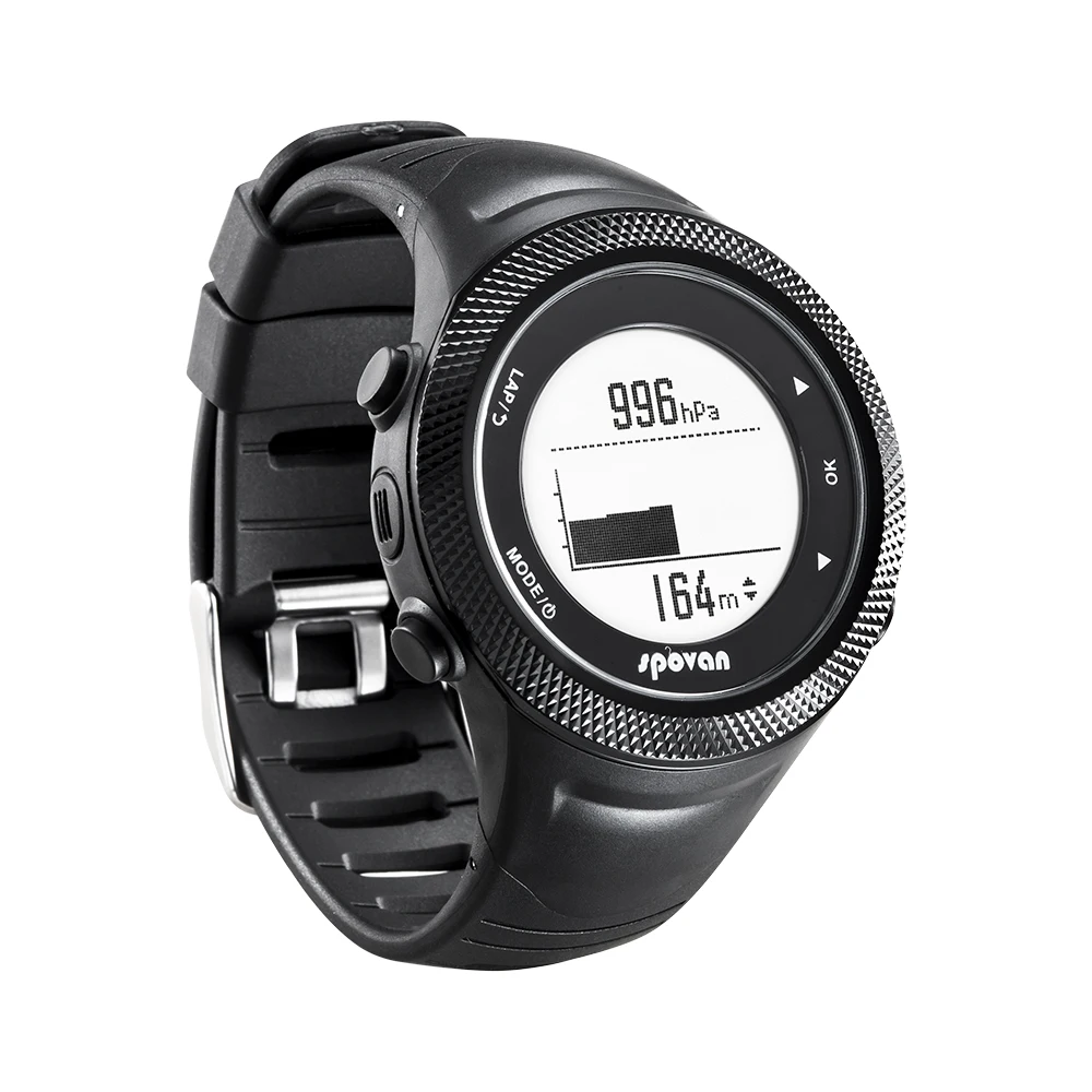 GPS  Location  Bluetooth stainless steel 50M waterproof  Compass Calorie Heartrate Temperature  Outdoor Smart Sports Watch GL006