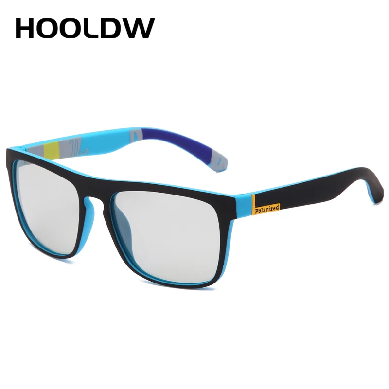 HOOLDW mężczyźni fotochromowe okulary męskie spolaryzowane okulary jazdy kobiety okulary sportowe zmień kolorowe okulary okulary UV400