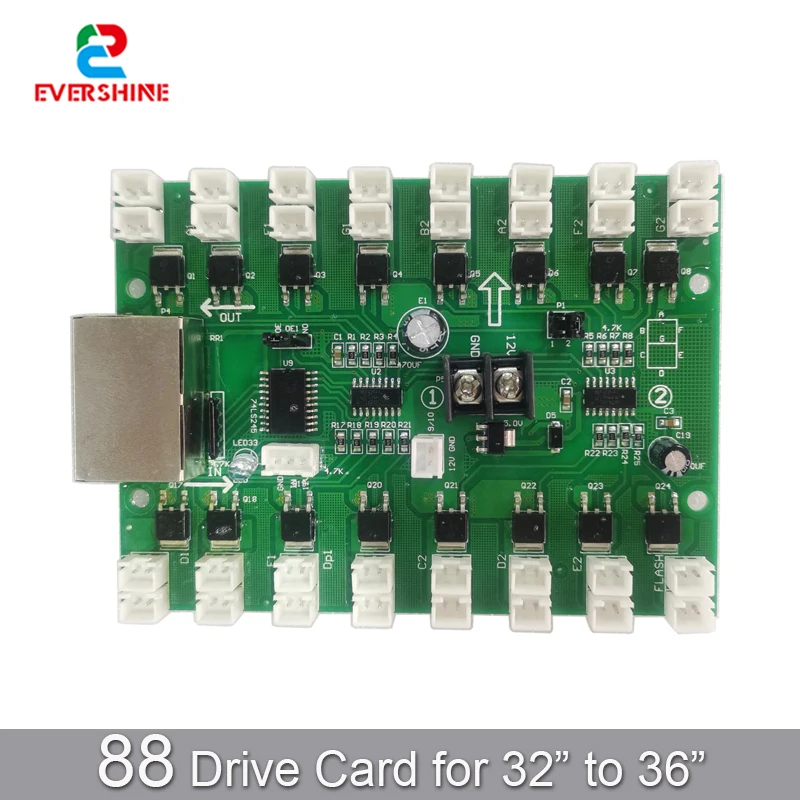 

2 Number Drive Control Card For 32" To 36" 7 Segment Digital Number Module LED Gas Station Electronic Fuel Price Sign